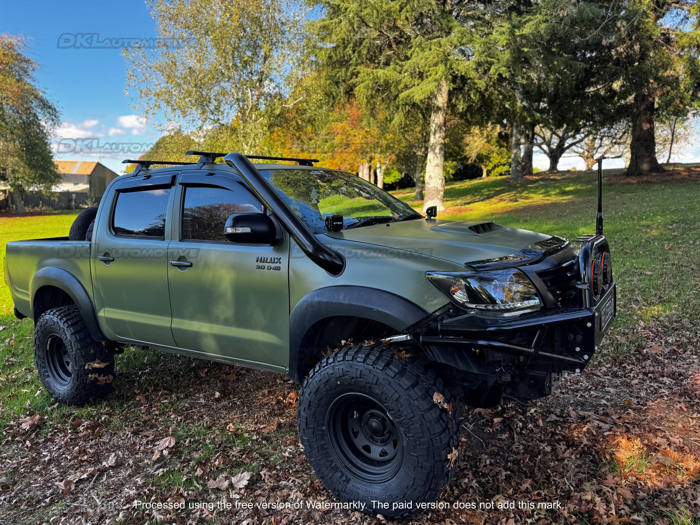 N70 Hilux 4" Short Entry Stainless Snorkel