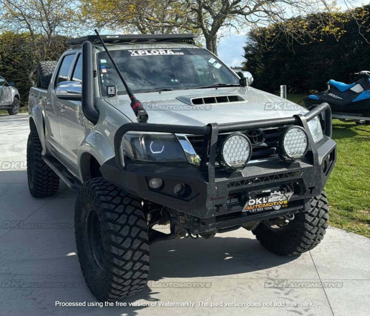 N70 Hilux 4" Short Entry Stainless Snorkel